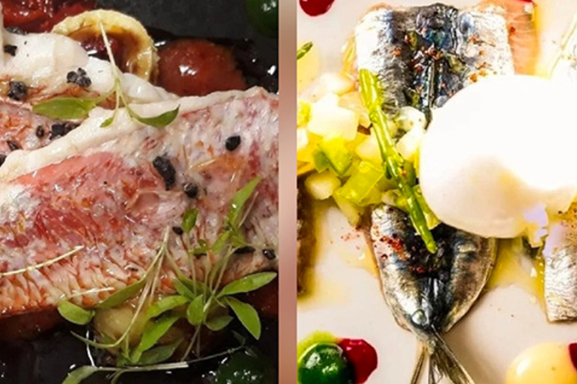 La Côte Vermeille à Port Vendres, restaurant de poissons : nouvelle carte de Printemps.