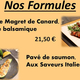 Plats à la carte du restaurant Il Gusto à Perpignan