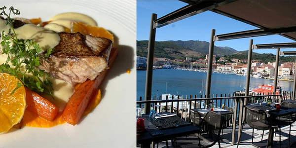 La Côte Vermeille Port Vendres • Restaurant avec vue mer
