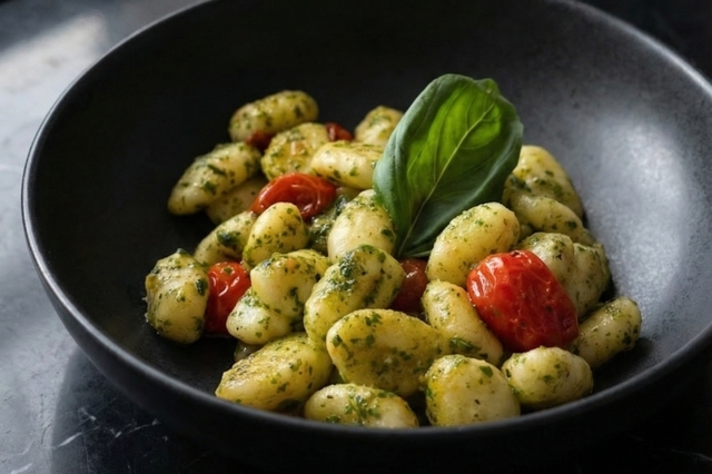 Gnocchis pesto maison chez Côté Pizza Perpignan 