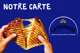 Carte de la Terrasse restaurant rooftop à Perpignan