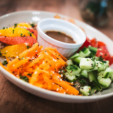 POELEE DE QUINOA - RESTAURANT TERRE MER - LE MEDITERRANEE PERPIGNAN