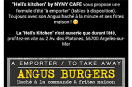 Carte à emporter du New York New York Café d'Argelès