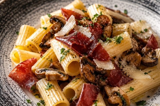 Rigatoni du chef dans votre restaurant italien Spaghetteri'Aldo Perpignan 