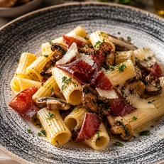 Rigatoni du chef dans votre restaurant italien Spaghetteri'Aldo Perpignan 