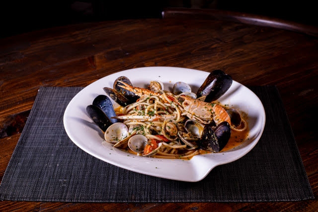 Spaghetti aux fruits de mer restaurant Spaghetteri'aldo Perpignan 